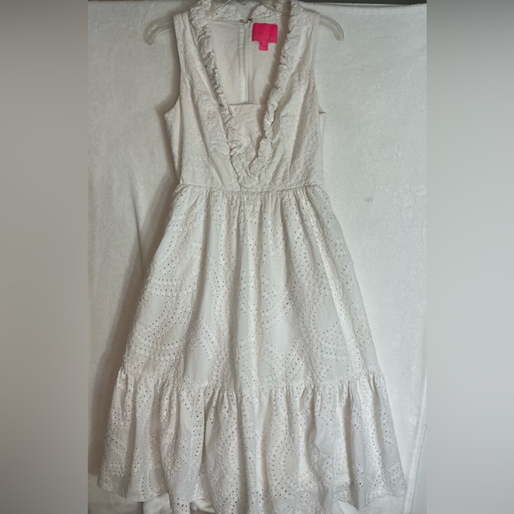 Lilly Pulitzer Elegant White Maxi Dress A 2012 - Picture 2 of 4